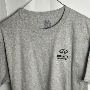 Fruit of the Loom Gray Infiniti Baton Rouge Logo T-Shirt